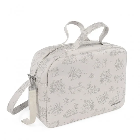 Bolso Canastilla Toile De Jouy Cream